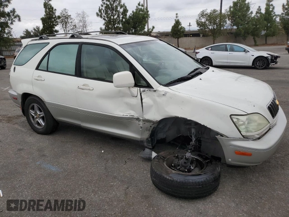 2002 Lexus RX 300 z VIN JTJGF10U220135051, wystawiony jako Copart lot #72284014 z przebiegiem 266 569 mil mil oraz Szkoda całkowita • Salvage title. Historia ofert i sprzedaży dostępna na DreamBid. Obrazek 4.