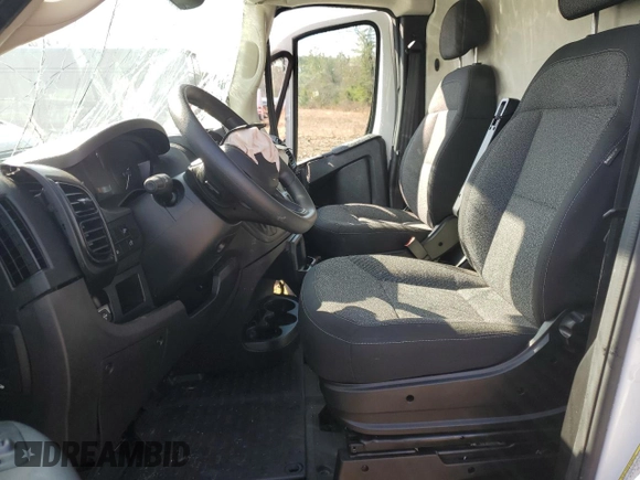 2023 Ram ProMaster Cargo with VIN 3C6MRVJG0PE514388, listed as a Copart auction lot 50252345 with Not Provided miles and Salvage Title. Bid and sale history available at DreamBid. Image 7.
