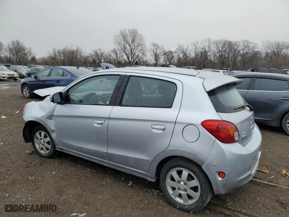 2015 Mitsubishi Mirage ES with VIN ML32A4HJ4FH001983, listed as a Copart auction lot 47608185 with 116,533 mi miles and Salvage Title. Bid and sale history available at carsss.com. Image 2.