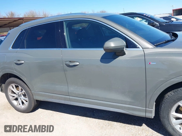 2023 Audi Q3 S line Premium with VIN WA1DECF36P1129512, listed as a IAAI auction lot 41722138 with 36,978 mi miles and . Bid and sale history available at DreamBid. Image 13.