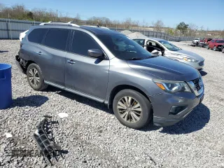 2017 Nissan Pathfinder S with VIN 5N1DR2MN1HC697435, listed as a Copart auction lot 48138225 with 128,782 mi miles and Salvage title. Bid and sale history available at DreamBid. Image 4.