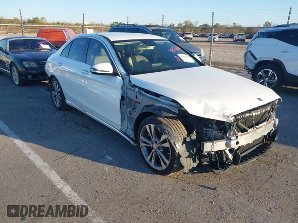 2016 Mercedes-Benz C 300 with VIN 55SWF4JB2GU157426, listed as a IAAI auction lot 41137261 with 99,714 mi miles and . Bid and sale history available at carsss.com. Image 1.