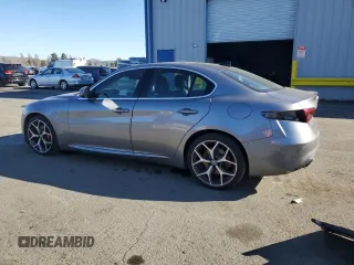 2021 Alfa Romeo Giulia Ti Sport with VIN ZARFAMBN9M7648222, listed as a Copart auction lot 42215985 with 50,861 mi miles and Salvage title. Bid and sale history available at DreamBid. Image 2.
