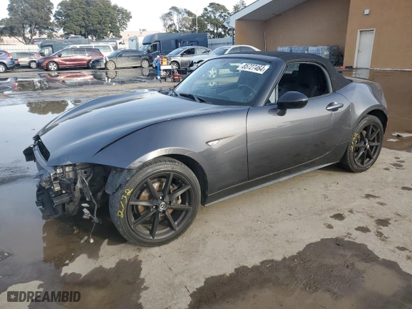 2016 Mazda MX-5 Miata Club with VIN JM1NDAC75G0103739, listed as a Copart auction lot 85727464 with 68,151 mi miles and Salvage Title. Bid and sale history available at carsss.com. Image 1.
