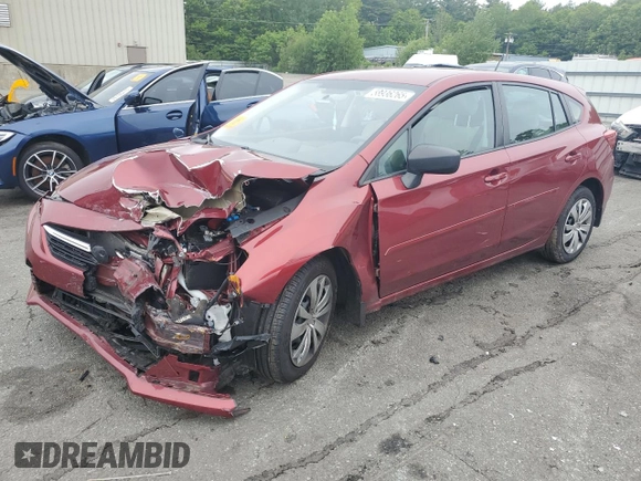 2021 Subaru Impreza with VIN 4S3GTAB63M3701102, listed as a Copart auction lot 59528055 with Not provided miles and Salvage title. Bid and sale history available at DreamBid. Image 1.