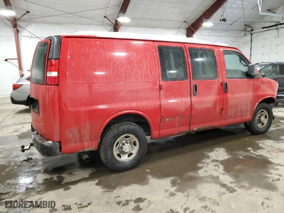2017 Chevrolet Express Cargo Van with VIN 1GCWGAFF1H1339699, listed as a Copart auction lot 87713845 with 196,944 mi miles and Salvage Title. Bid and sale history available at carsss.com. Image 3.