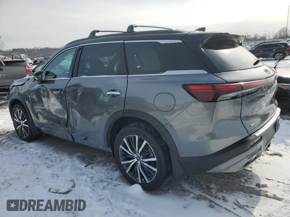 2023 Infiniti QX60 Autograph z VIN 5N1DL1HUXPC375744, wystawiony jako Copart lot #45015105 z przebiegiem 27 968 mil mil oraz Szkoda całkowita • Salvage title. Historia ofert i sprzedaży dostępna na DreamBid. Obrazek 2.