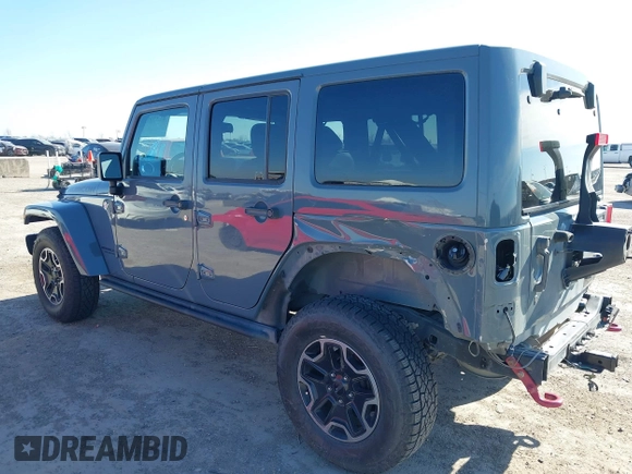 2015 Jeep Wrangler Unlimited Rubicon with VIN 1C4BJWFG7FL525724, listed as a IAAI auction lot 41394059 with 132,058 mi miles. Bid and sale history available at carsss.com. Image 3.