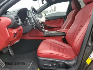 2022 Lexus IS 350 F Sport with VIN JTHGZ1B24N5052989, listed as a Copart auction lot 62594345 with 41,489 mi miles and Salvage title. Bid and sale history available at DreamBid. Image 7.