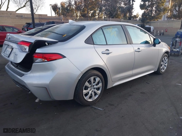 2024 Toyota Corolla LE with VIN 5YFB4MDE9RP227796, listed as a IAAI auction lot 41838073 with 9,637 mi miles. Bid and sale history available at carsss.com. Image 4.