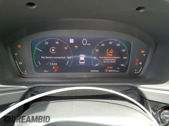 2024 Honda Accord Touring with VIN 1HGCY2F81RA052311, listed as a Copart auction lot 56521325 with 9,151 mi miles and Salvage title. Bid and sale history available at DreamBid. Image 9.