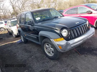 2005 Jeep Liberty Sport with VIN 1J4GL48K65W673781, listed as a IAAI auction lot 41927578 with 1 mi miles. Bid and sale history available at carsss.com. Image 1.