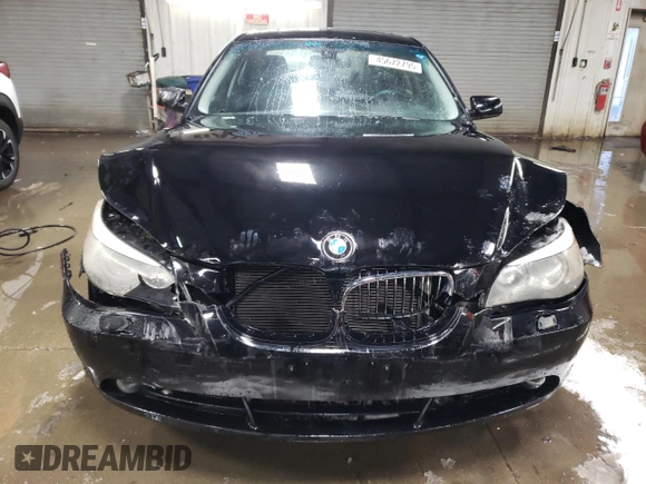 2007 BMW 5 Series 530xi with VIN WBANF73597CU25081, listed as a Copart auction lot 45672795 with 76,894 mi miles and Salvage Title. Bid and sale history available at carsss.com. Image 5.