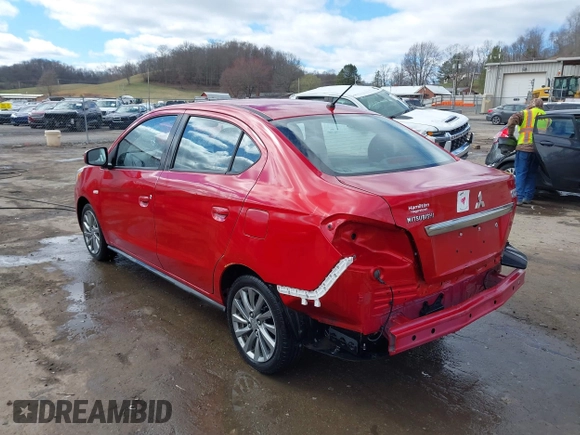 2019 Mitsubishi Mirage ES z VIN ML32F3FJ8KHF14469, wystawiony jako IAAI lot #41794796 z przebiegiem 135 373 mil mil oraz . Historia ofert i sprzedaży dostępna na DreamBid. Obrazek 3.