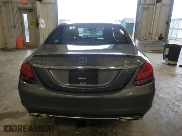 2021 Mercedes-Benz C 300 with VIN W1KWF8EB8MR605571, listed as a Copart auction lot 55289805 with 41,529 mi miles and Salvage title. Bid and sale history available at DreamBid. Image 6.
