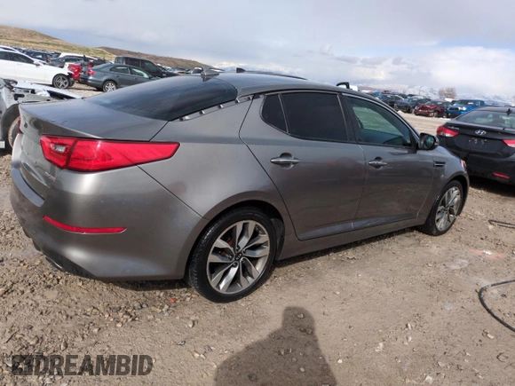 2015 Kia Optima SX with VIN 5XXGR4A78FG385600, listed as a Copart auction lot 49179985 with 120,789 mi miles and Salvage Title. Bid and sale history available at carsss.com. Image 3.