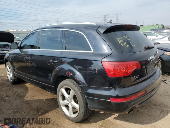 2012 Audi Q7 3.0T S line with VIN WA1DGAFE1CD006449, listed as a Copart auction lot 46405915 with 90,291 mi miles and Salvage Title. Bid and sale history available at carsss.com. Image 2.