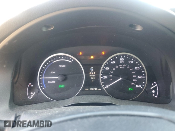 2014 Lexus ES 300h with VIN JTHBW1GG1E2064364, listed as a Copart auction lot 53917135 with 160,747 mi miles and Salvage Title. Bid and sale history available at DreamBid. Image 9.