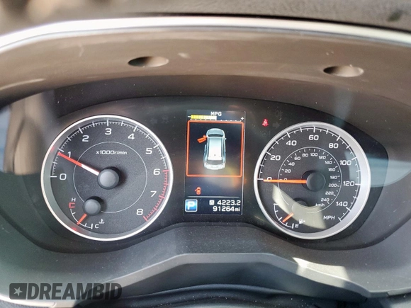 2019 Subaru Ascent Premium with VIN 4S4WMACD7K3475712, listed as a Copart auction lot 57132275 with 91,264 mi miles and Salvage title. Bid and sale history available at DreamBid. Image 9.