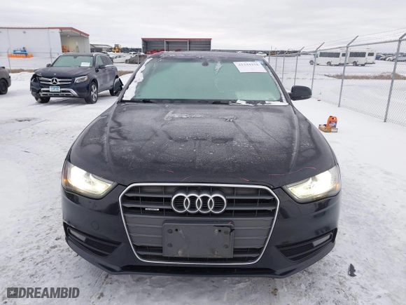 2013 Audi A4 Premium with VIN WAUBFAFL2DN036132, listed as a IAAI auction lot 41344158 with 156,073 mi miles. Bid and sale history available at carsss.com. Image 12.