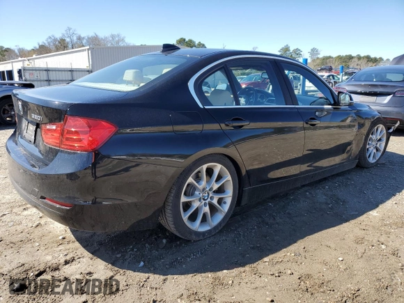 2015 BMW 3 Series 320i with VIN WBA3B1C50FK137793, listed as a Copart auction lot 49381875 with 57,874 mi miles and Salvage Title. Bid and sale history available at carsss.com. Image 3.