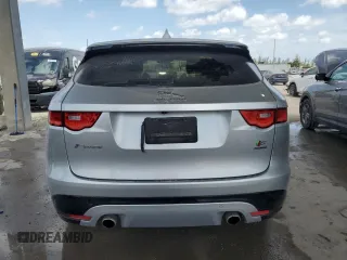 2017 Jaguar F-Pace with VIN SADCP2BV8HA048370, listed as a Copart auction lot 53865225 with 43,540 mi miles and Salvage title. Bid and sale history available at DreamBid. Image 6.