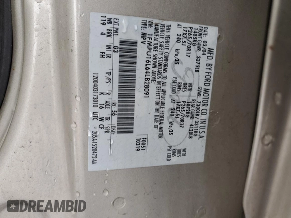 2004 Ford Expedition Special Service with VIN 1FMPU16L64LB28091, listed as a Copart auction lot 79536994 with 0 mi miles and Salvage Title. Bid and sale history available at carsss.com. Image 13.