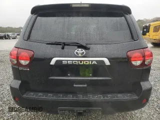 2020 Toyota Sequoia Limited with VIN 5TDKY5G12LS074213, listed as a Copart auction lot 80369414 with 92,114 mi miles and Salvage Title. Bid and sale history available at carsss.com. Image 6.