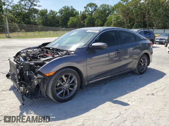 2020 Honda Civic EX-L z VIN 19XFC1F71LE014643, wystawiony jako Copart lot #57838095 z przebiegiem 87 228 mil mil oraz Nie do naprawy • Non repairable. Historia ofert i sprzedaży dostępna na DreamBid. Obrazek 1.