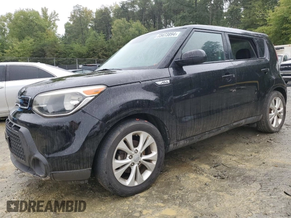 2015 Kia Soul + with VIN KNDJP3A56F7114158, listed as a Copart auction lot 73473894 with 106,358 mi miles and Salvage Title. Bid and sale history available at DreamBid. Image 1.