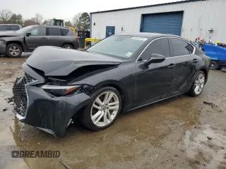 2021 Lexus IS with VIN JTHAA1D21M5113899, listed as a Copart auction lot 88082845 with 92,207 mi miles and Salvage Title. Bid and sale history available at carsss.com. Image 1.