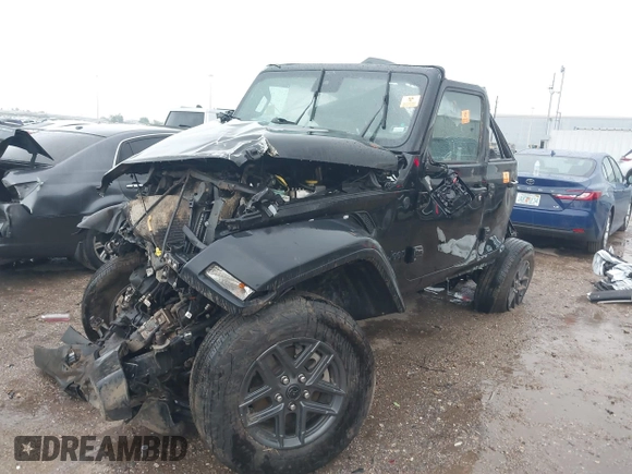 2024 Jeep Wrangler Sport S with VIN 1C4PJXDN3RW329408, listed as a IAAI auction lot 41900483 with Not provided miles and . Bid and sale history available at DreamBid. Image 2.