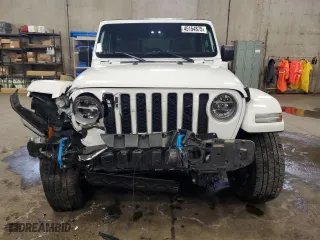 2022 Jeep Wrangler 4xe Unlimited Sahara with VIN 1C4JJXP65NW272312, listed as a Copart auction lot 45154875 with 28,263 mi miles and Salvage Title. Bid and sale history available at carsss.com. Image 5.