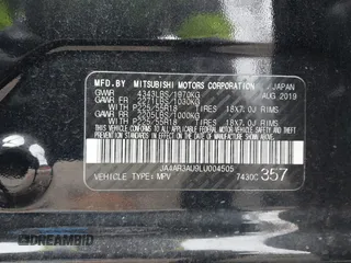 2020 Mitsubishi Outlander Sport ES 2.0 with VIN JA4AR3AU9LU004505, listed as a IAAI auction lot 41412103 with 69,606 mi miles. Bid and sale history available at carsss.com. Image 9.