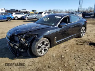 2020 Kia Stinger GT-Line with VIN KNAE15LA6L6080391, listed as a Copart auction lot 89314115 with 21,623 mi miles and Salvage Title. Bid and sale history available at carsss.com. Image 1.