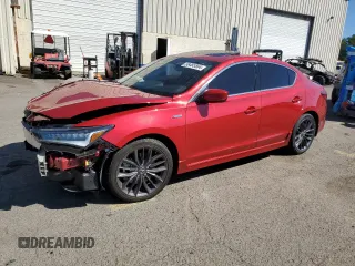 2019 Acura ILX w/Premium/A-Spec Pkg with VIN 19UDE2F89KA010729, listed as a Copart auction lot 58485564 with 35,968 mi miles and Salvage Title. Bid and sale history available at carsss.com. Image 1.