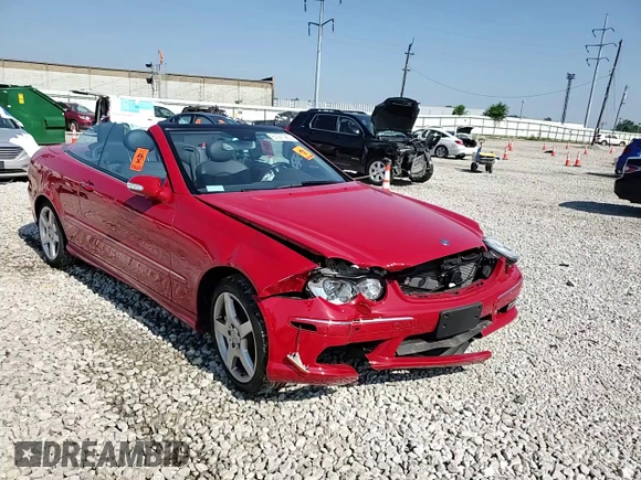 2005 Mercedes-Benz CLK 500 with VIN WDBTK75J65F148366, listed as a Copart auction lot 63041965 with Not provided miles and Salvage title. Bid and sale history available at DreamBid. Image 13.