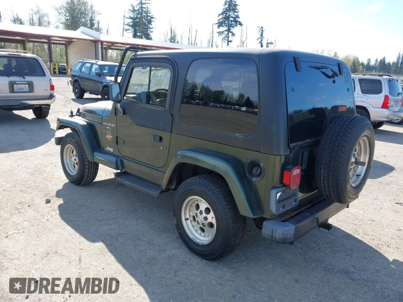 1997 Jeep Wrangler Sahara with VIN 1J4FY49S4VP523156, listed as a IAAI auction lot 42046797 with 193,408 mi miles. Bid and sale history available at carsss.com. Image 3.
