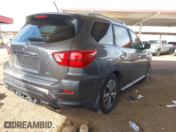 2017 Nissan Pathfinder S with VIN 5N1DR2MN5HC606019, listed as a IAAI auction lot 41637779 with 133,128 mi miles and . Bid and sale history available at DreamBid. Image 4.
