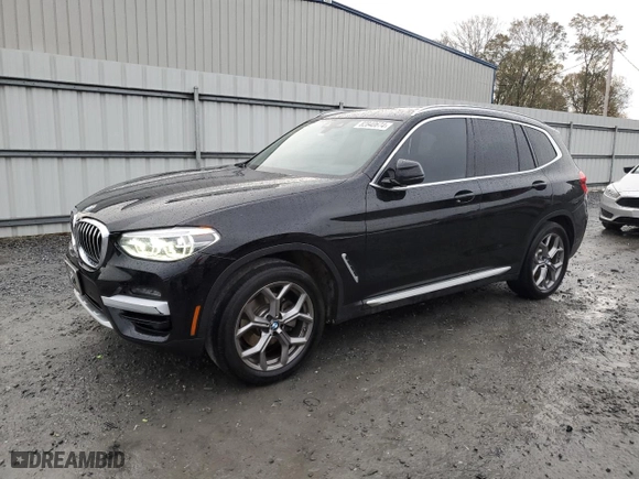 2020 BMW X3 sDrive30i with VIN 5UXTY3C02L9C90407, listed as a Copart auction lot 82840674 with 111,679 mi miles and Salvage Title. Bid and sale history available at carsss.com. Image 1.