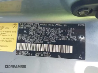 2007 Lexus RX 350 with VIN 2T2HK31U47C005052, listed as a IAAI auction lot 41838092 with 222,958 mi miles and . Bid and sale history available at DreamBid. Image 9.