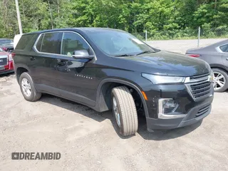2023 Chevrolet Traverse LS with VIN 1GNERFKW4PJ233813, listed as a IAAI auction lot 42505957 with 22,478 mi miles and . Bid and sale history available at DreamBid. Image 1.