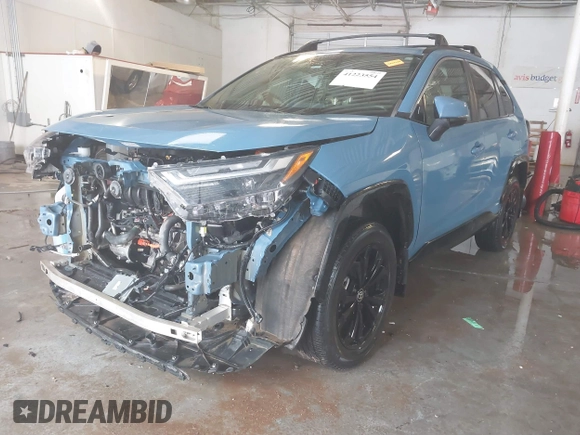 2022 Toyota RAV4 Hybrid SE with VIN 4T3T6RFV3NU089343, listed as a IAAI auction lot 41223554 with 50,589 mi miles and . Bid and sale history available at DreamBid. Image 17.