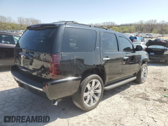 2012 Chevrolet Tahoe LTZ with VIN 1GNSKCE03CR306789, listed as a Copart auction lot 47882575 with 187,712 mi miles and Salvage title. Bid and sale history available at DreamBid. Image 3.