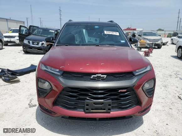 2022 Chevrolet TrailBlazer RS with VIN KL79MTSL9NB103625, listed as a Copart auction lot 65945014 with 26,117 mi miles and Salvage Title. Bid and sale history available at carsss.com. Image 5.