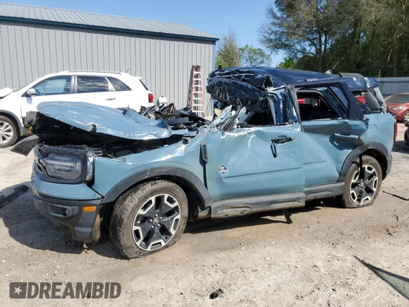 2021 Ford Bronco Sport Outer Banks with VIN 3FMCR9C64MRA77155, listed as a Copart auction lot 51614645 with Not provided miles and Non repairable. Bid and sale history available at DreamBid. Image 1.