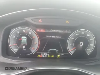 2021 Audi Q8 Premium with VIN WA1AVAF15MD014688, listed as a Copart auction lot 83991624 with 55,373 mi miles and Salvage Title. Bid and sale history available at carsss.com. Image 9.