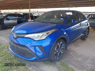 2021 Toyota C-HR LE with VIN NMTKHMBX8MR129267, listed as a IAAI auction lot 41935686 with 46,058 mi miles. Bid and sale history available at carsss.com. Image 2.