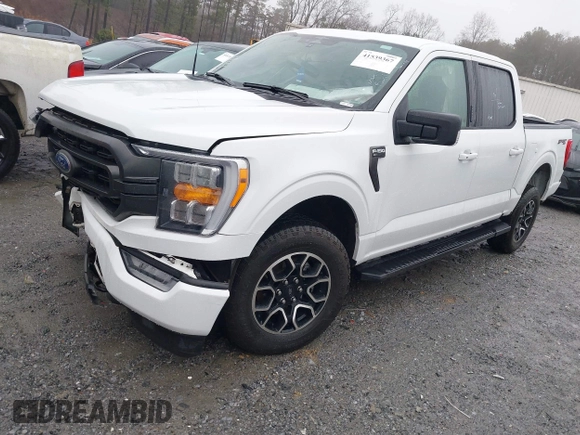 2023 Ford F-150 XL with VIN 1FTFW1E56PFA90555, listed as a IAAI auction lot 41539367 with 53,905 mi miles. Bid and sale history available at carsss.com. Image 17.