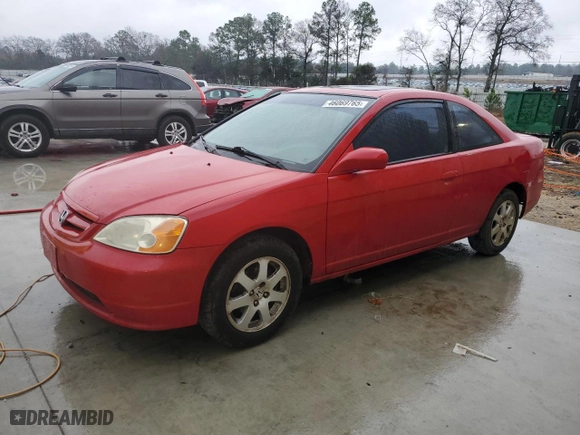 2003 Honda Civic EX with VIN 1HGEM22983L037979, listed as a Copart auction lot 46069765 with 299,995 mi miles and Salvage Title. Bid and sale history available at carsss.com. Image 1.